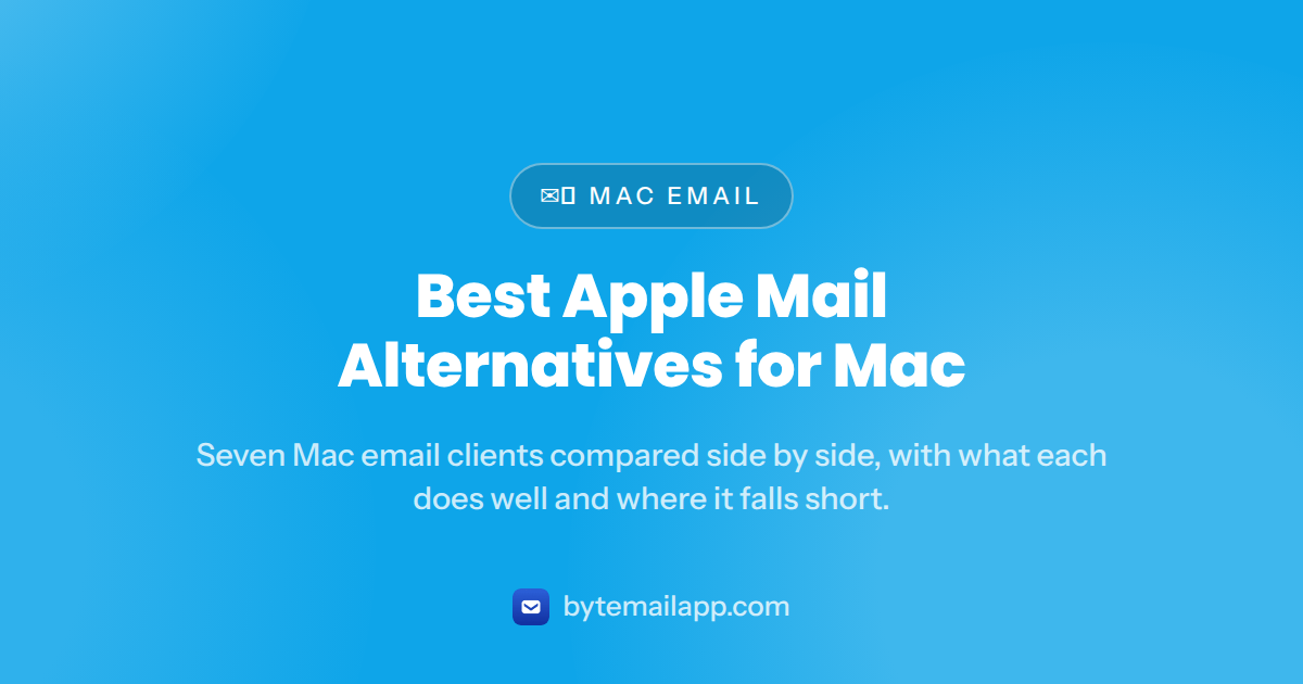 Best Apple Mail Alternatives for Mac in 2026
