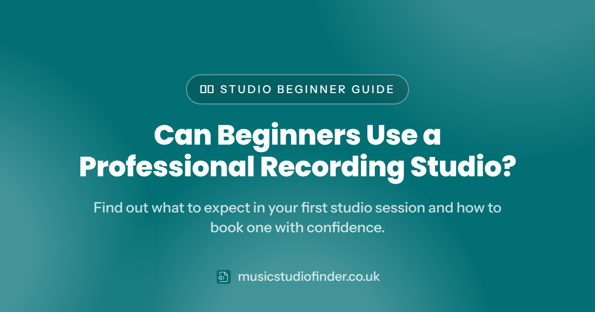 Can Beginners Use a Professional Recording Studio?