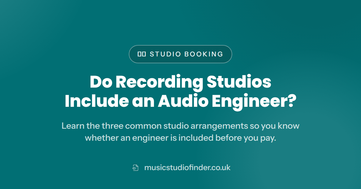 Do Recording Studios Include an Audio Engineer?
