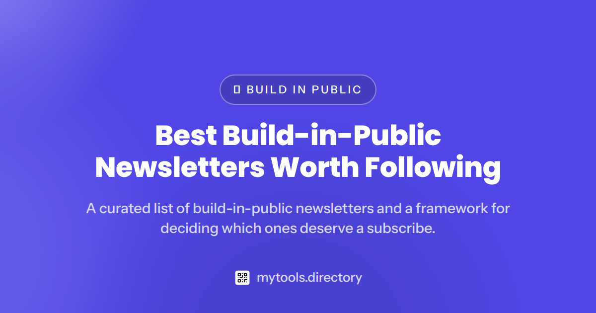 Best Build-in-Public Newsletters Worth Following (2026) — github newsletter