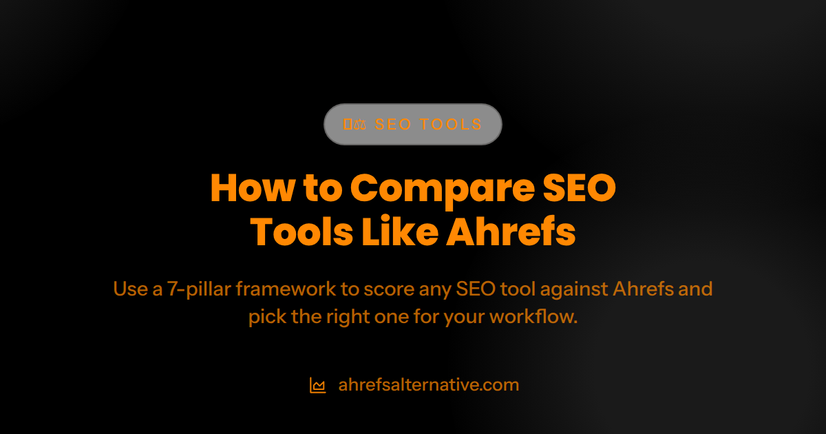 How to Compare SEO Tools Like Ahrefs (2026)
