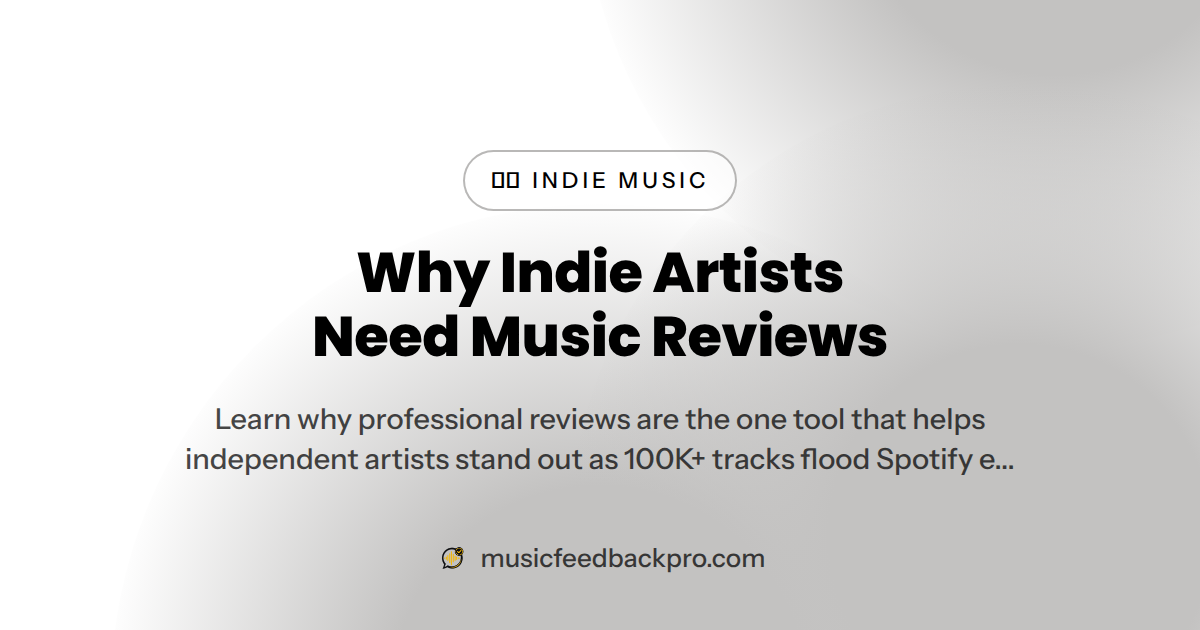 Why Indie Artists Need Music Reviews in 2026