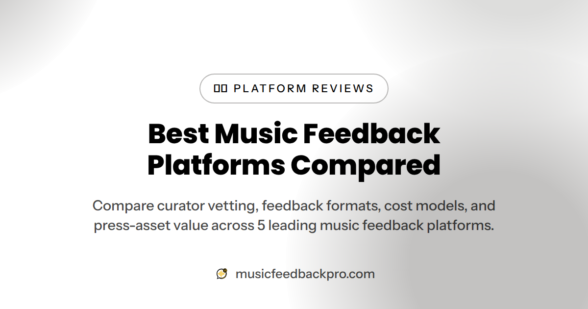Best Music Feedback Platforms in 2026 Compared