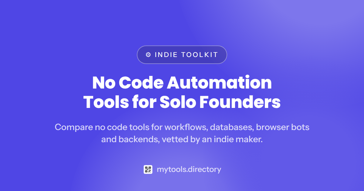 No Code Automation Tools for Solo Founders (2026)