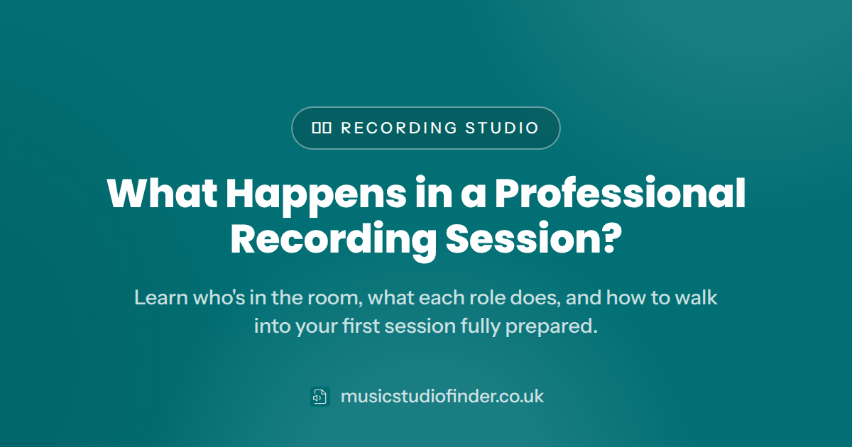 What Happens in a Professional Recording Session?