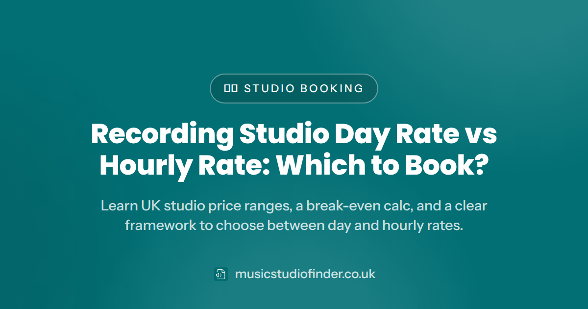 Recording Studio Day Rate vs Hourly Rate: Which to Book?