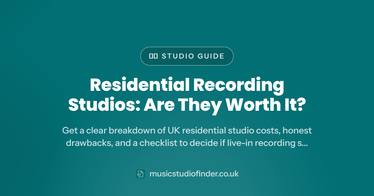 Residential Recording Studios: Are They Worth It?