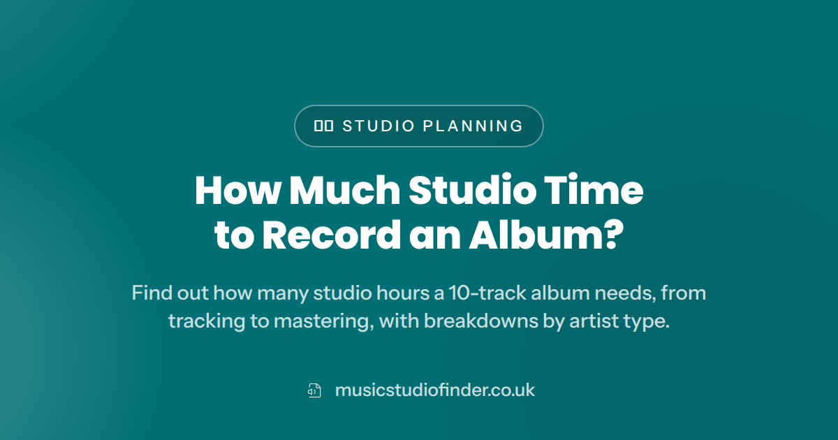 How Much Studio Time to Record an Album?