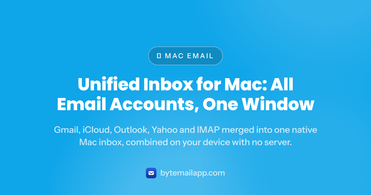 Unified Inbox for Mac: All Email Accounts, One Window — unified inbox mac