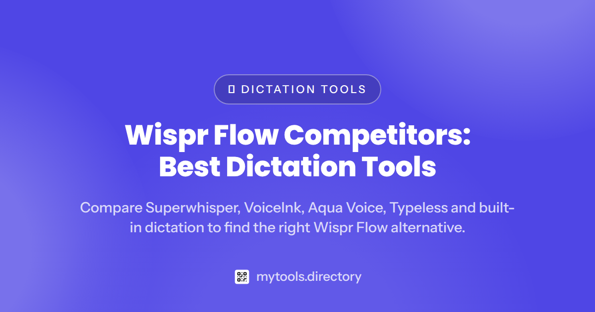 Wispr Flow Competitors: Best Dictation Tools 2026